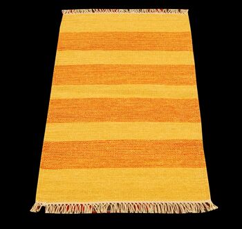 Original authentique kilim indien moderne - 90x60 cm - Galerie farah1970 4