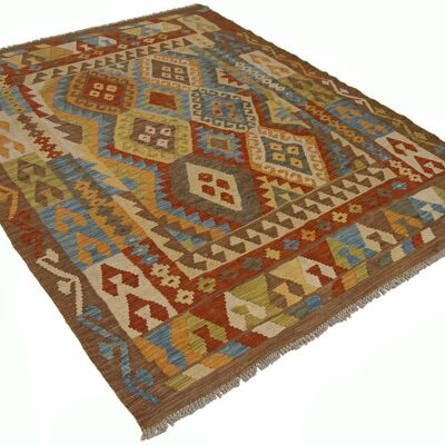 198x158 CM Autentik Kilim Kelem Original Hand Made Classic STYL - EASY TO CLEAN