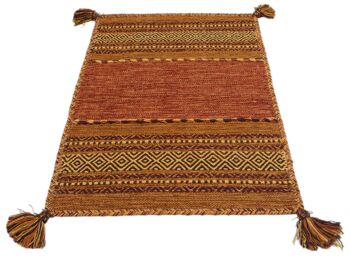 Kilim Lory tribal 100 coton indien 110X60 cm - (Galleriafarah1970) # 3