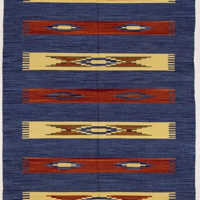 180x120 CM Original, Autentic Kilim fait main Coton Indian #GalleriaFarah1970