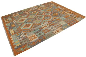 200x155 CM Autentik Kilim Kelem STYLE Classique Original Fabriqué à la Main - FACILE À NETTOYER 1