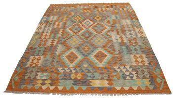 200x155 CM Autentik Kilim Kelem STYLE Classique Original Fabriqué à la Main - FACILE À NETTOYER 2