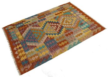 147x100 CM Autentik Kilim Kelem STYLE Classique Fait Main Original - FACILE À NETTOYER 1