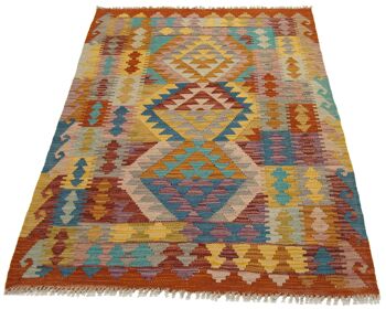 147x100 CM Autentik Kilim Kelem STYLE Classique Fait Main Original - FACILE À NETTOYER 4