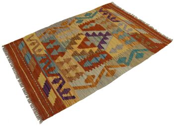 90x63 CM Autentik Kilim Kelem STYLE Classique Original Fabriqué à la Main - FACILE À NETTOYER 1