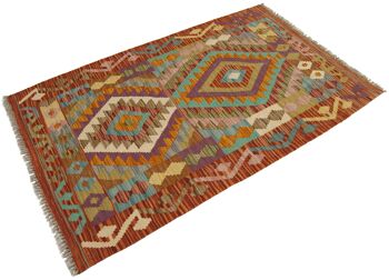 125x80 CM Autentik Kilim Kelem Original Fait Main - STYLE Classique - FACILE À NETTOYER 2