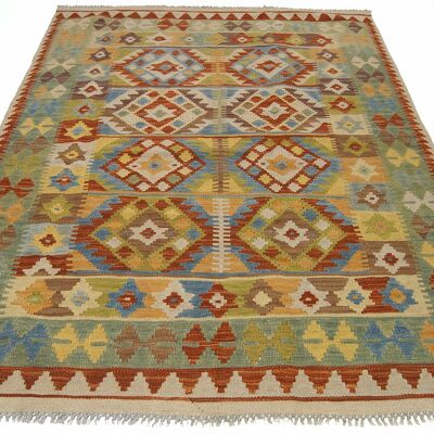 TEPPICH KILIM NEW WOOL ORIGINAL HANDMADE 174X125 CM HAND MADE