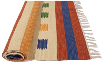 60x40 CM HAND MAD Milan KILIM COTON CM 140x70 - #Galleria farah1970? 4