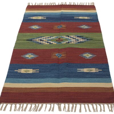 200x140 CM CM Autentik Kilim Kelem Original Hand Made Classic STYL - EASY TO CLEAN - DOUBLE FACE