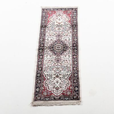 205x60 CM Tappeto Carpet Tapis Teppich Alfombra Rug Kashmir (Hand Made)