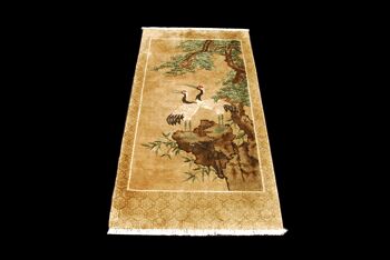 Tapis Tapis Teppich Alfombra Rug (Hand Made) Chine 135x70 CM 2