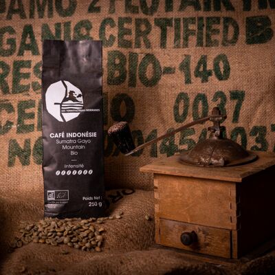 Organic Sumatra Gayo Mountain coffee from Indonesia 250g