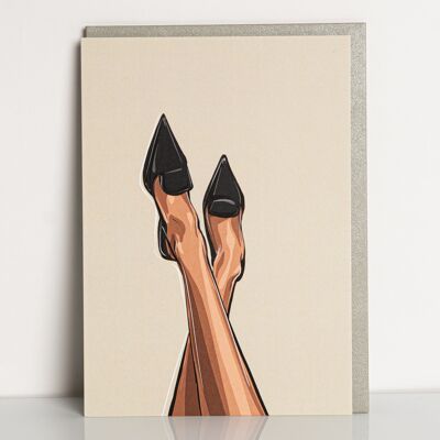 Legs greeting card