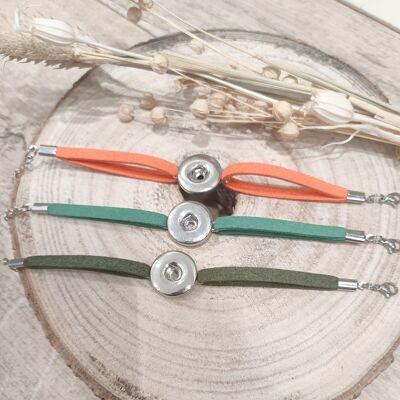 Suede Strap Green, Khaki, Orange