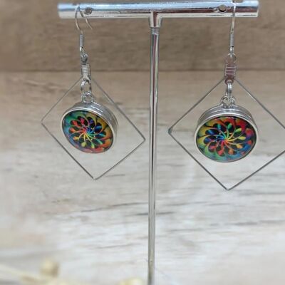 Boucles d'oreilles Géométrie Acier