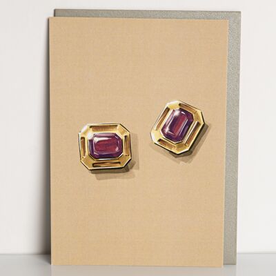 jewelry shopping greeting card