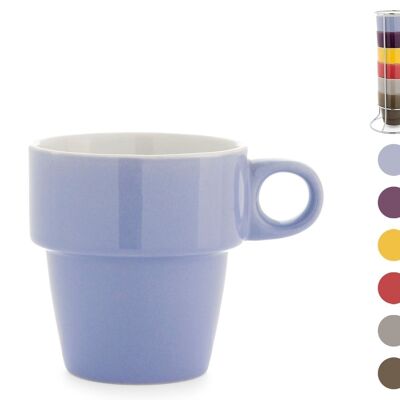 Set 6 tazze tè Colorcup con stand