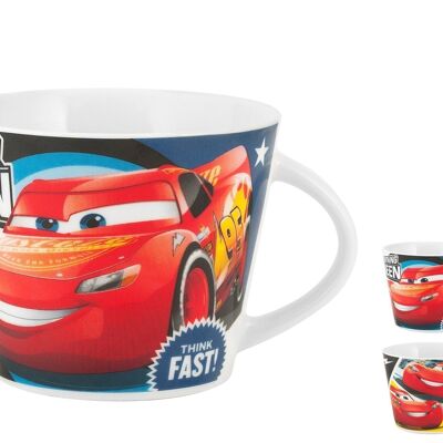 Tazza colazione Disney Cars 3 in porcellana senza piatto cc 270