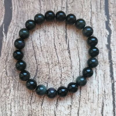 Bracelet obsidienne œil céleste (8mm)