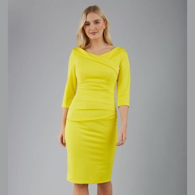 Ionian Pencil Dress Yellow