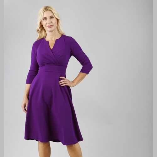 January Swing Dress Purple