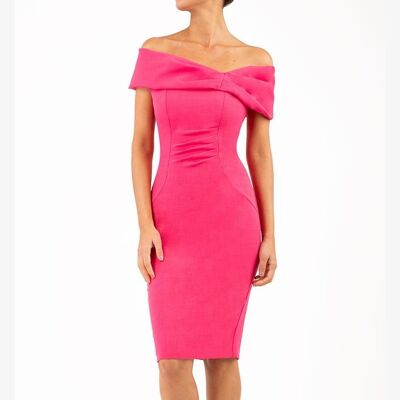 Mariposa Pencil Dress FUSCHIA PINK