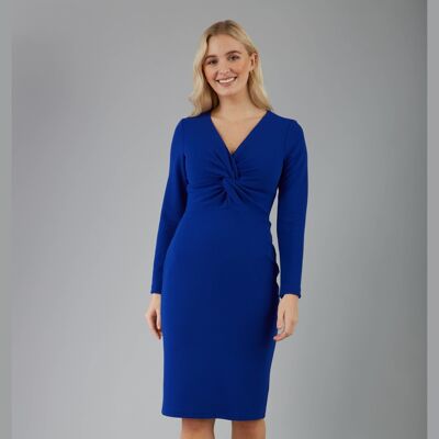 Kleid mit Gately-Ärmeln Blau