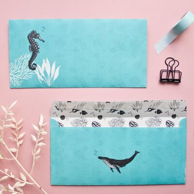 Envelopes Set | seahorse
