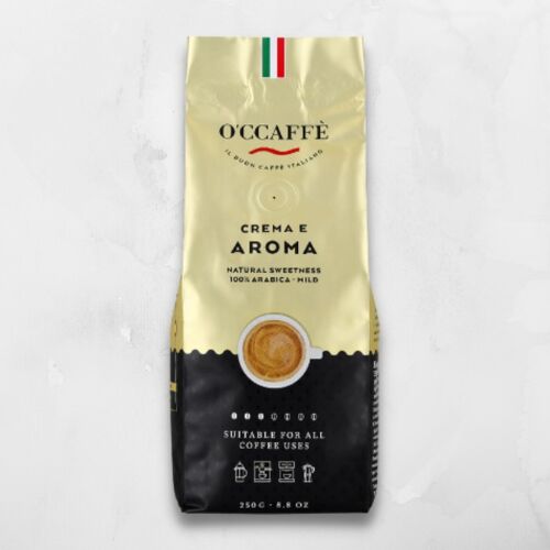 O'CCAFFE' - Crema e Aroma 100% Arabica 250 g di grani