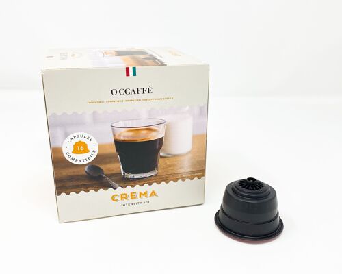 Capsule caffè compatibili Dolce Gusto Crema da 16 capsule
