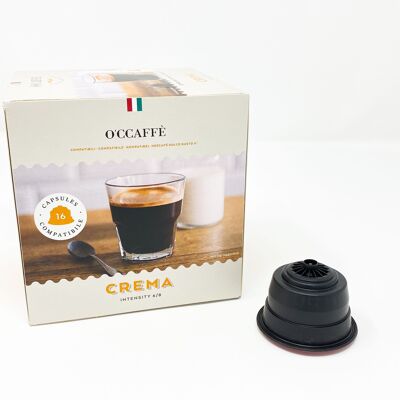 Capsule caffè compatibili Dolce Gusto Crema da 16 capsule