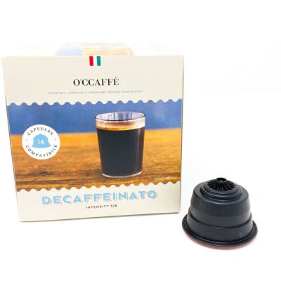 Cápsula de café descafeinado compatible con Dolce Gusto