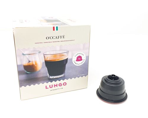 Capsule caffè compatibili Dolce Gusto Lungo - 16 capsule