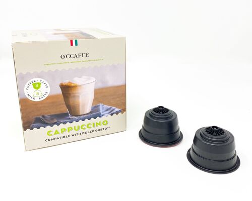 Buy wholesale Capsule compatibili Dolce Gusto compatibili - Cappuccino 8  caffè + 8 Latte