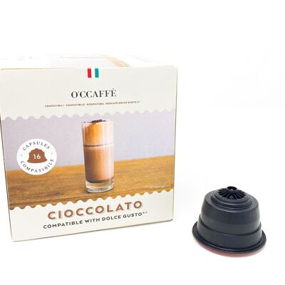 Kompatible Kapseln Dolce Gusto Cioccolato - 16 Stück