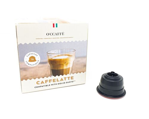 Capsule compatibili Dolce Gusto Caffelatte - 16 pezzi