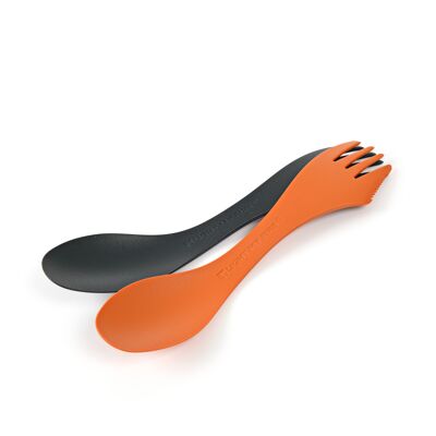 Spork medium BIO 2-pack rustyorange/slatyblack