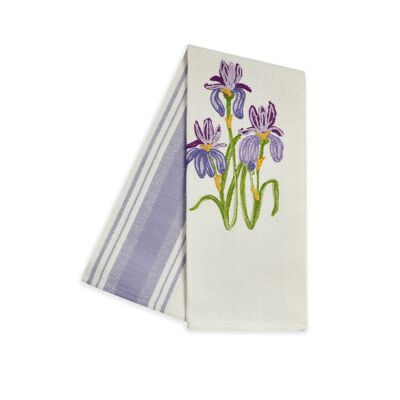 IRIS - TWO STRAWBERRY EMBROIDERED TOWEL