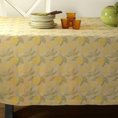 Limoncello tablecloth in pure cotton