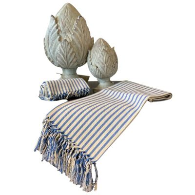 POMEGRANATE FACE TOWEL WITH FRINGES