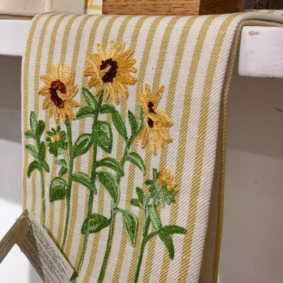 SUNFLOWERS - EMBROIDERED TOWEL