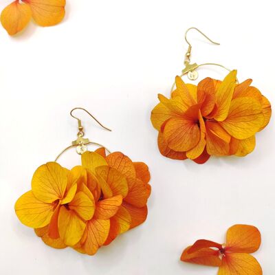 Boucles d'oreilles en fleurs stabilisées Golda