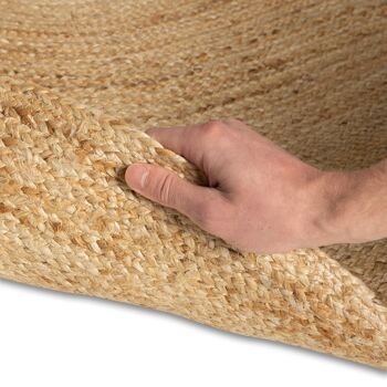 Tapis Jute Ovale Naturel 160x230cm 3