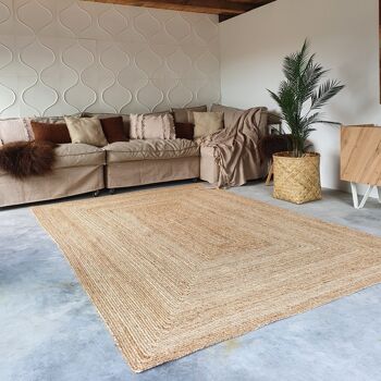 Tapis Jute Rectangle Naturel 160x230cm 1