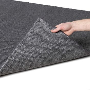 Tapis en Laine Gris Foncé 160x230cm 5