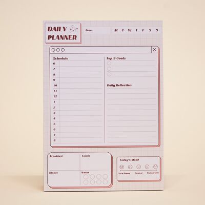 Dateless Daily Desk Planner - A5