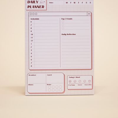 Dateless Daily Desk Planner - A4