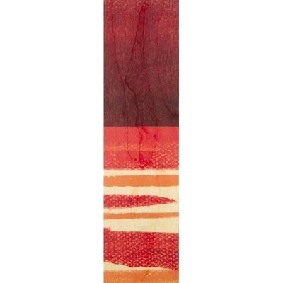 Wooden bookmarks- pastels red