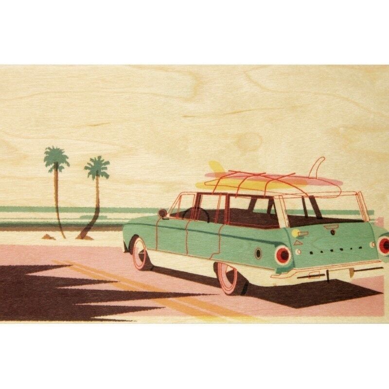 Cartolina in legno - Viaggio alle isole Turks e Caicos