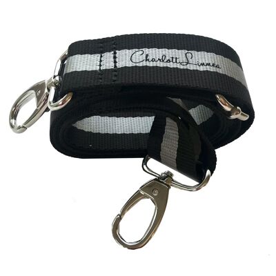 CL Fancy Shoulderstrap Black/Silver